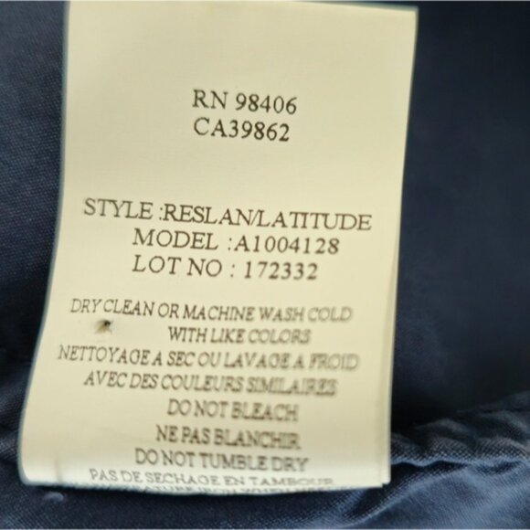 Theory Hooded Blue Utility Trench Coat Jacket Size Large - Picture 9 of 9